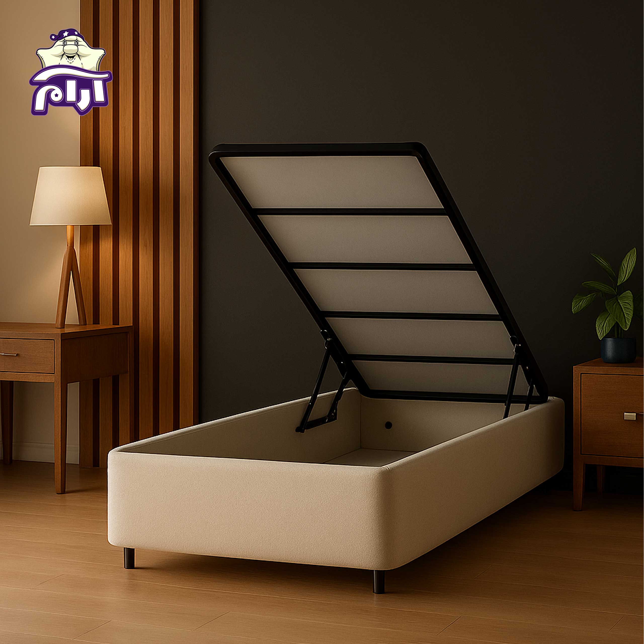 باکس تختخواب آرامن مدل جکدار