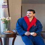 حوله پالتویی نارین ساپ XL مدل پولو سرمه ای