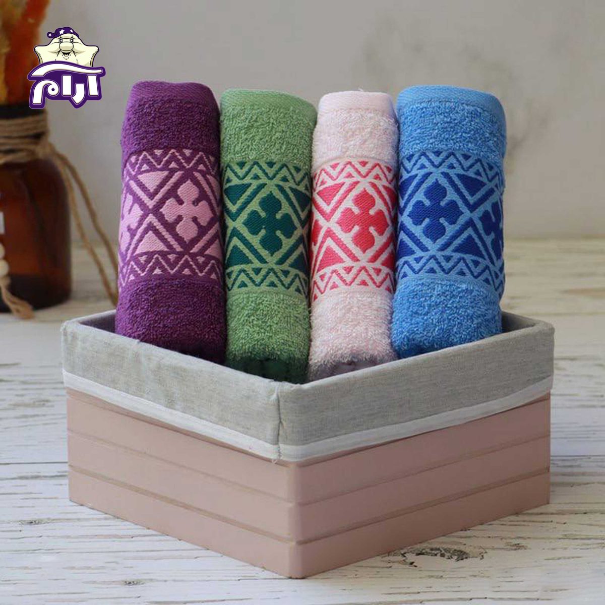 حوله دستی بهباف آذر مدل کارتال سایز ۴۰x۸۰ سانتی‌متر - Image 4