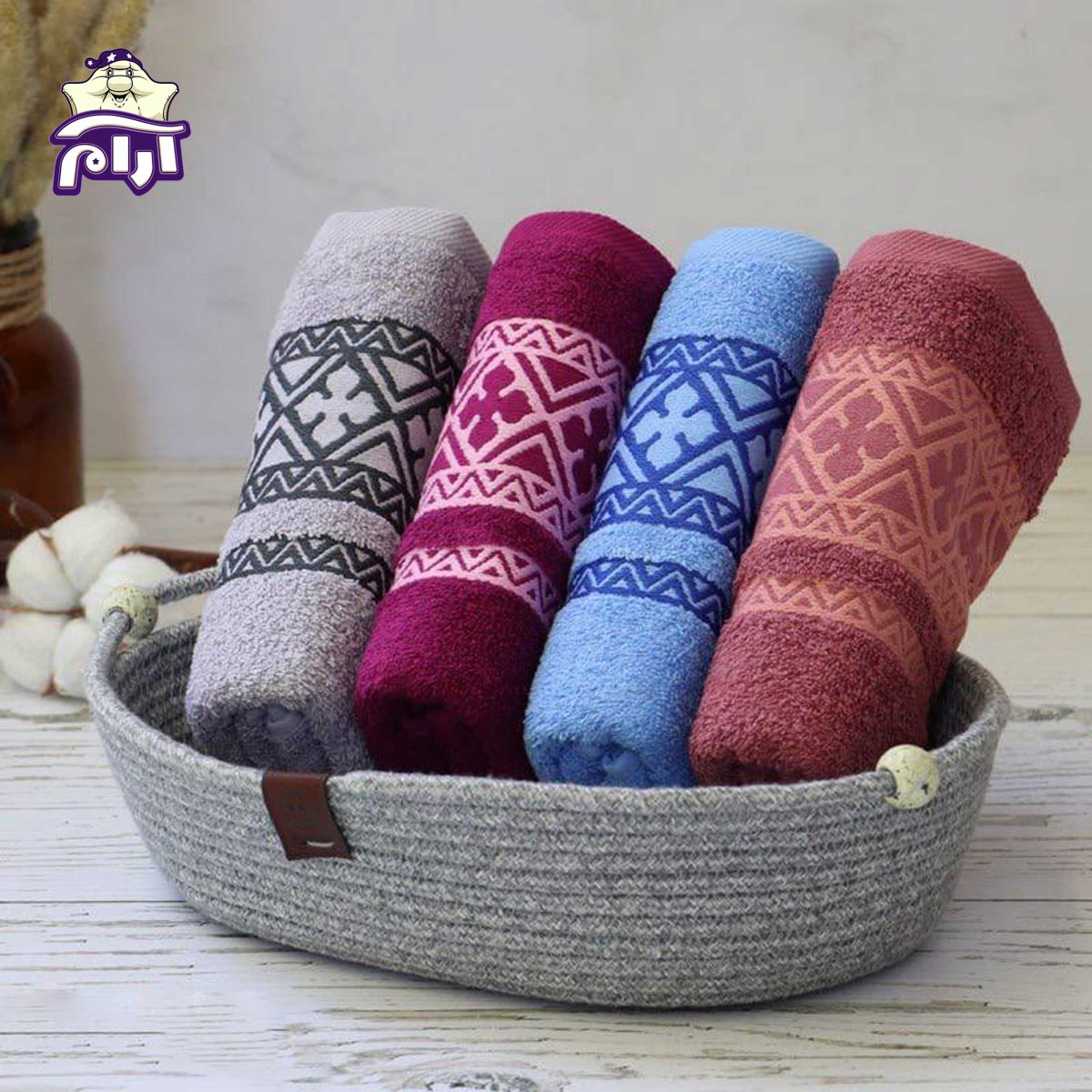 حوله دستی بهباف آذر مدل کارتال سایز ۴۰x۸۰ سانتی‌متر - Image 6