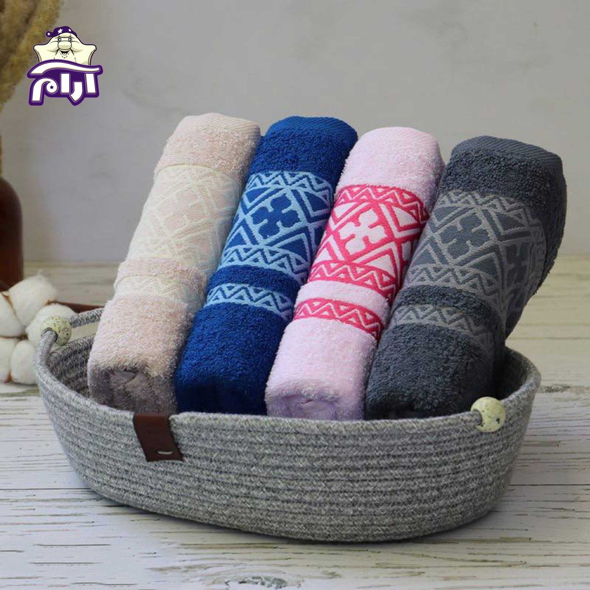 حوله دستی بهباف آذر مدل کارتال سایز ۴۰x۸۰ سانتی‌متر - Image 8