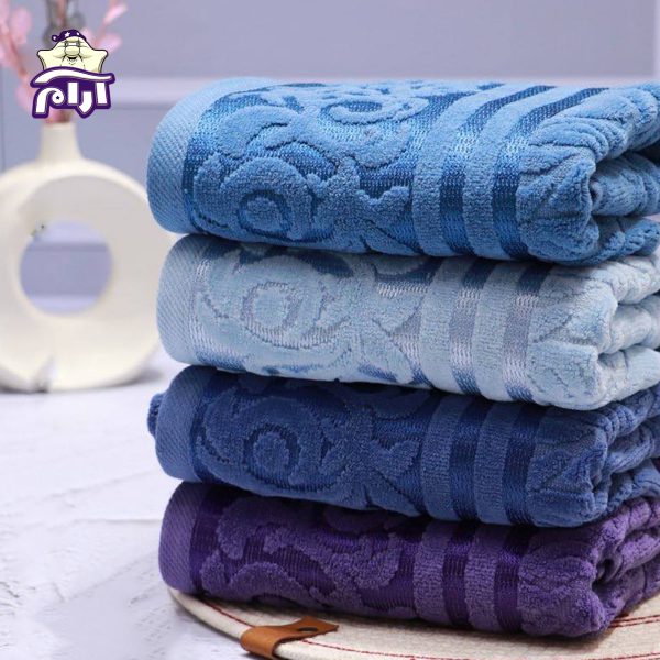 حوله دستی بهباف آذر مدل تیلا سایز ۴۰x۸۰ سانتی‌متر