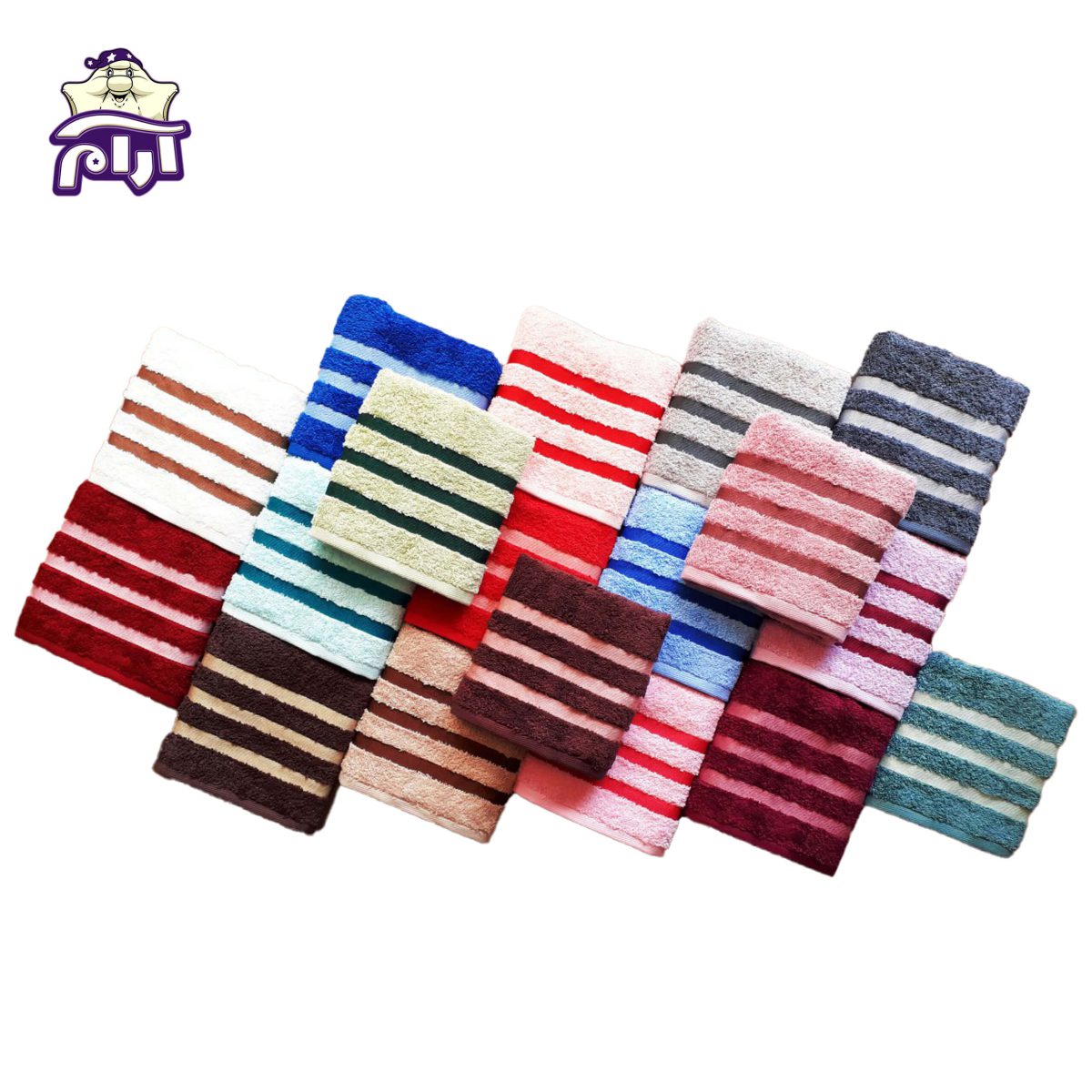 حوله دستی بهباف آذر مدل رنگین کمان سایز ۴۰x۸۰ سانتی‌متر - Image 6