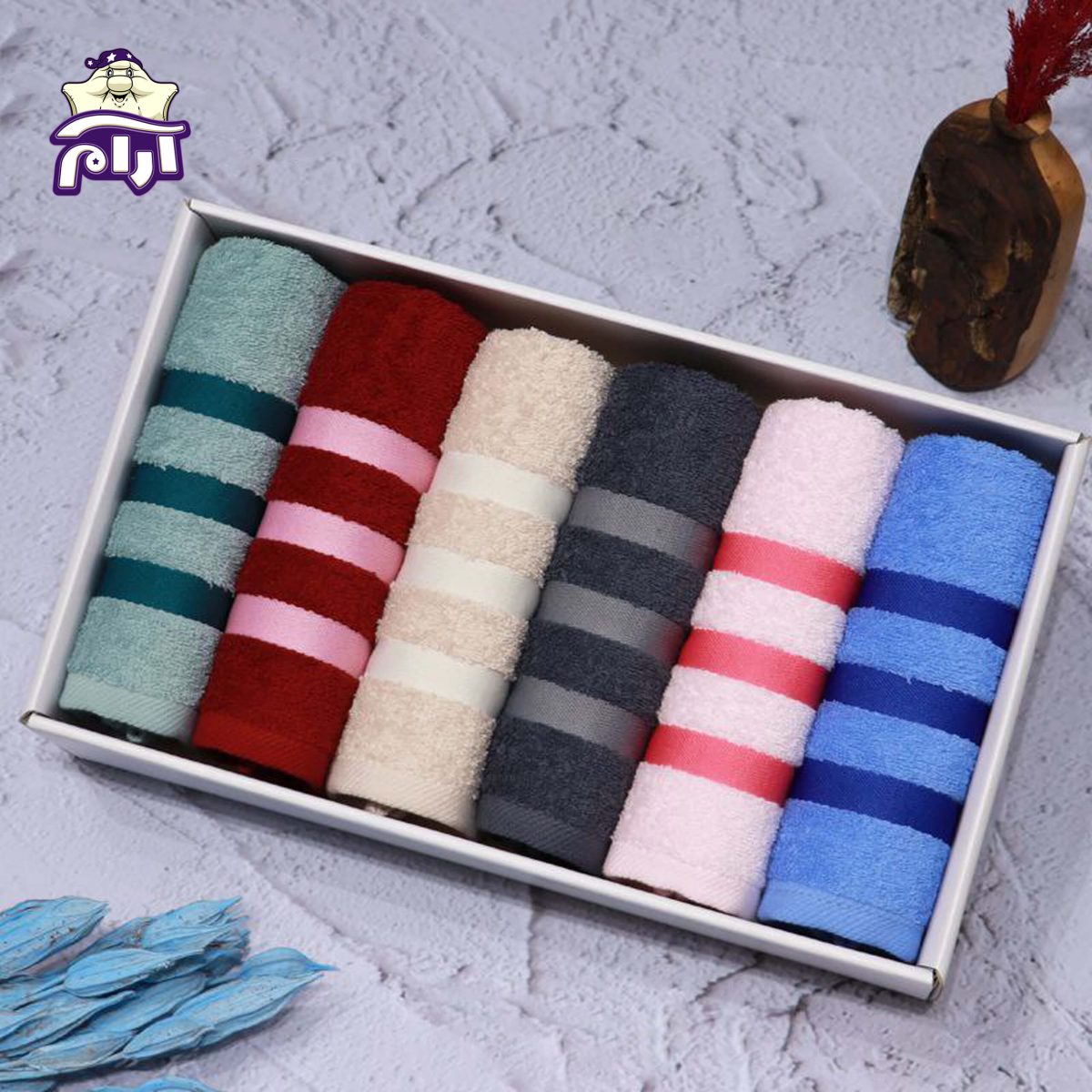حوله دستی بهباف آذر مدل رنگین کمان سایز ۴۰x۸۰ سانتی‌متر - Image 4