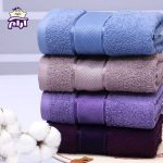 حوله دستی بهباف آذر مدل سیلور سایز ۴۰x۸۰ سانتی‌متر آرام خواب