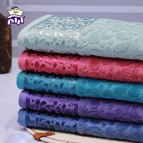 حوله دستی بهباف آذر مدل آنتیک سایز ۴۰x۸۰ سانتی‌متر