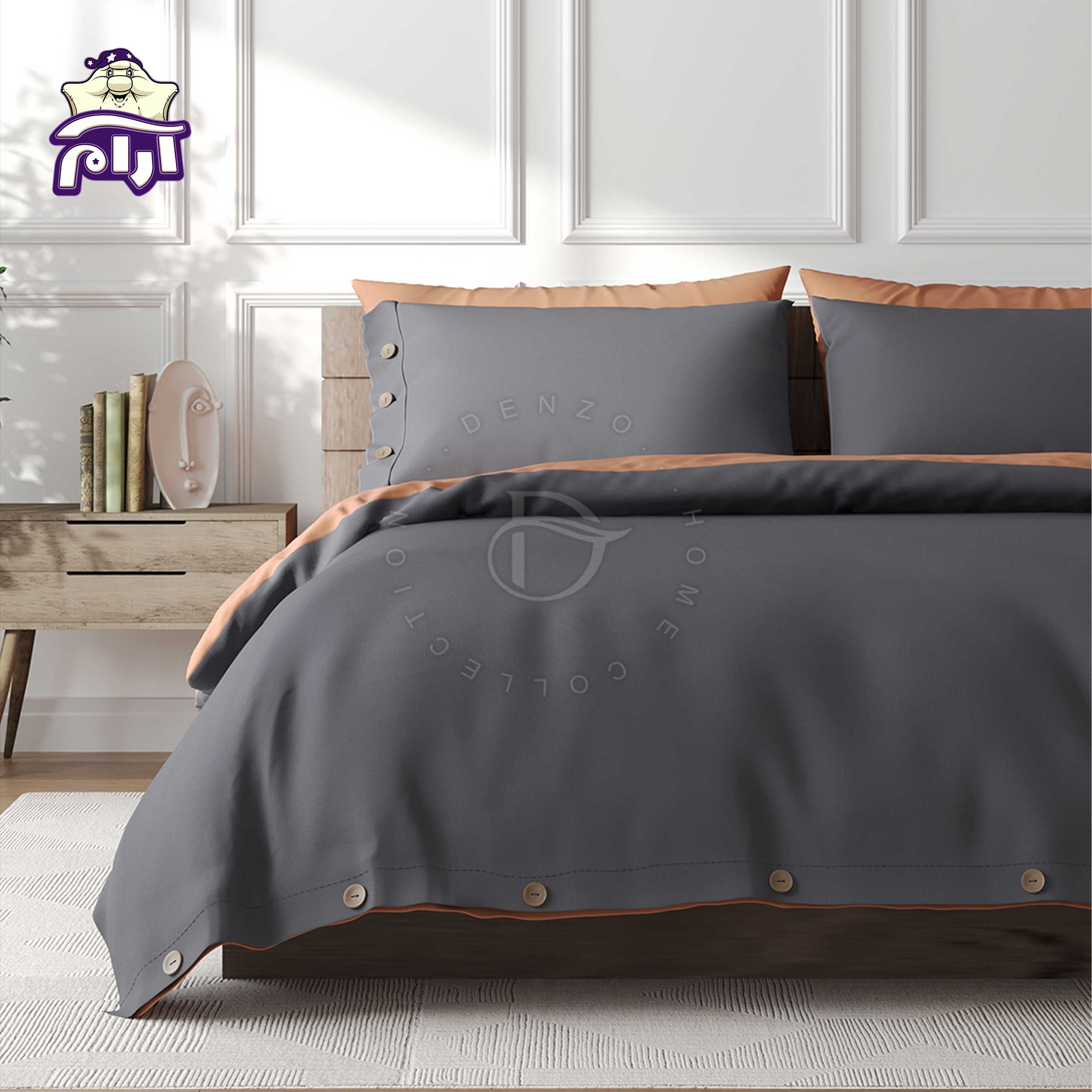 aramkhab.com-Denzo-bedspread-service-code-73-1 سرویس روتختی لحاف یک نفره دنزو 5 تکه کد 73