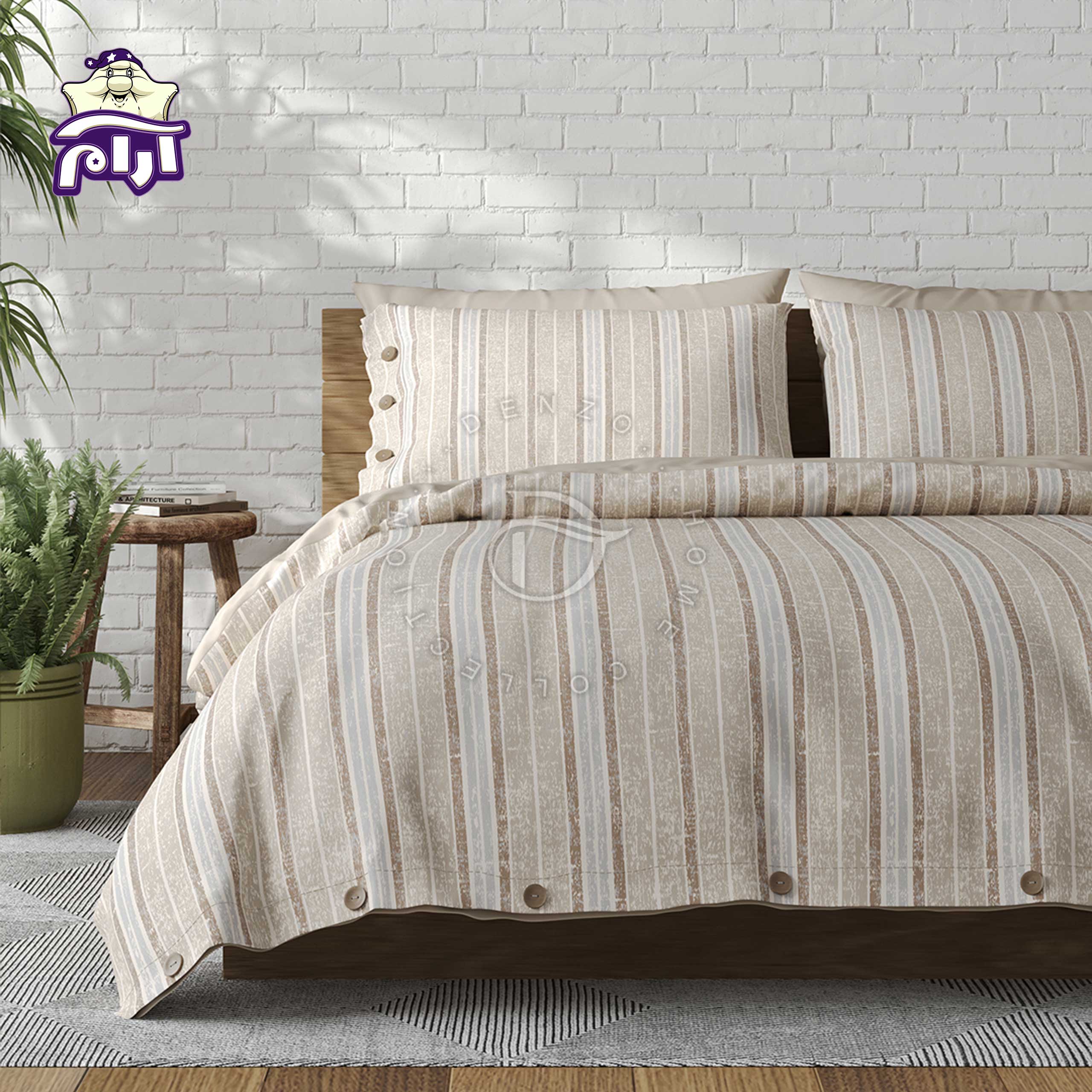 aramkhab.com-Denzo-bedspread-service-code-85-1 سرویس روتختی لحاف دو نفره دنزو 7 تکه کد 85