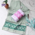 حوله دستی بهباف آذر مدل کارتال سایز ۳۰x۶۰ سانتی‌متر - Image 3