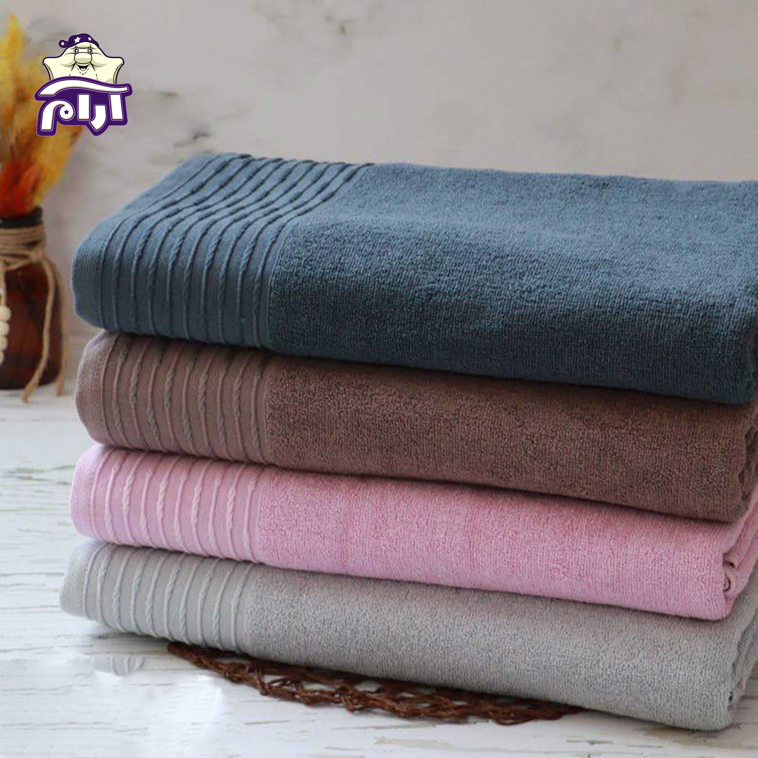 aramkhab.COM-Behbaf-Azar-bath-towel,-hair-model-1 حوله حمامی بهباف آذر مدل گیسو
