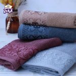 حوله دستی بهباف آذر مدل فلوریا سایز 80×40 سانتیمتر