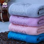 حوله دستی بهباف آذر مدل فلوریا سایز 80×40 سانتیمتر - Image 3