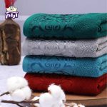 حوله دستی بهباف آذر مدل فلوریا سایز 80×40 سانتیمتر - Image 5