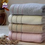 حوله دستی بهباف آذر مدل هاریکا سایز 80×40 سانتیمتر - Image 3