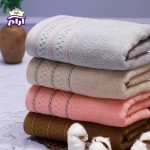 حوله دستی بهباف آذر مدل هاریکا سایز 80×40 سانتیمتر