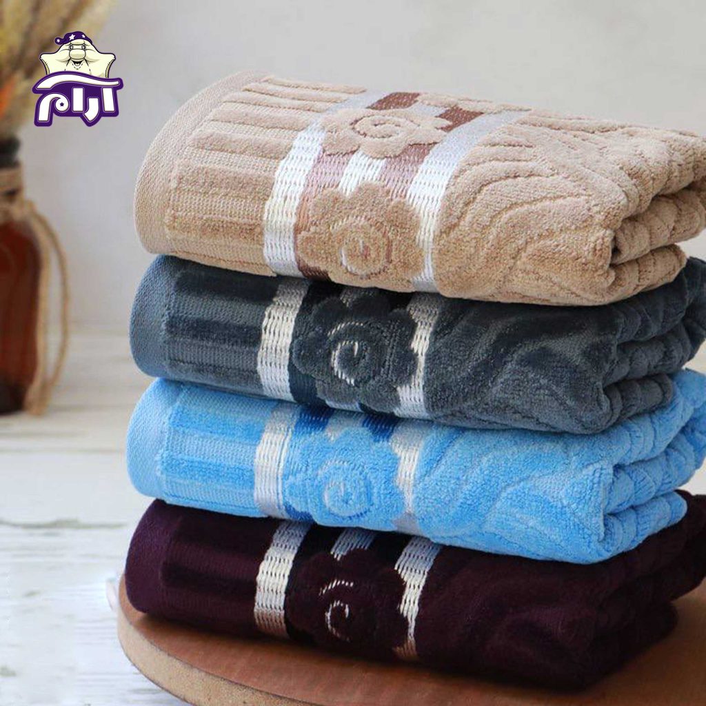 حوله دستی بهباف آذر مدل اسکار سایز 80×40 سانتی‌متر