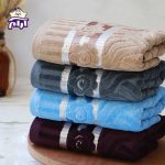 حوله دستی بهباف آذر مدل اسکار سایز 80×40 سانتی‌متر