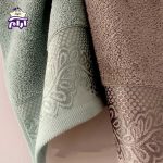 حوله دستی بهباف آذر مدل ورونا سایز 80×40 سانتیمتر