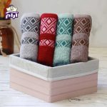 حوله دستی بهباف آذر مدل الماس سایز 60×30 سانتیمتر - Image 3