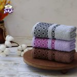 حوله دستی بهباف آذر مدل الماس سایز 78×40 سانتیمتر - Image 2