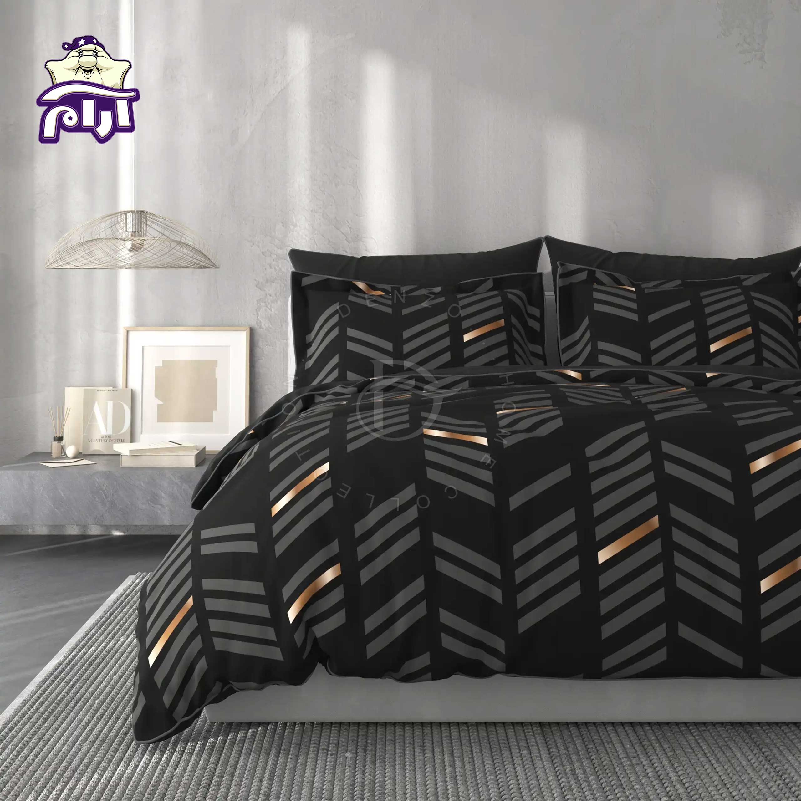 aramkhab.com-Denzo-bed-linen-service-code-112-1 سرویس روتختی لحاف یک نفره دنزو 5 تکه کد 112