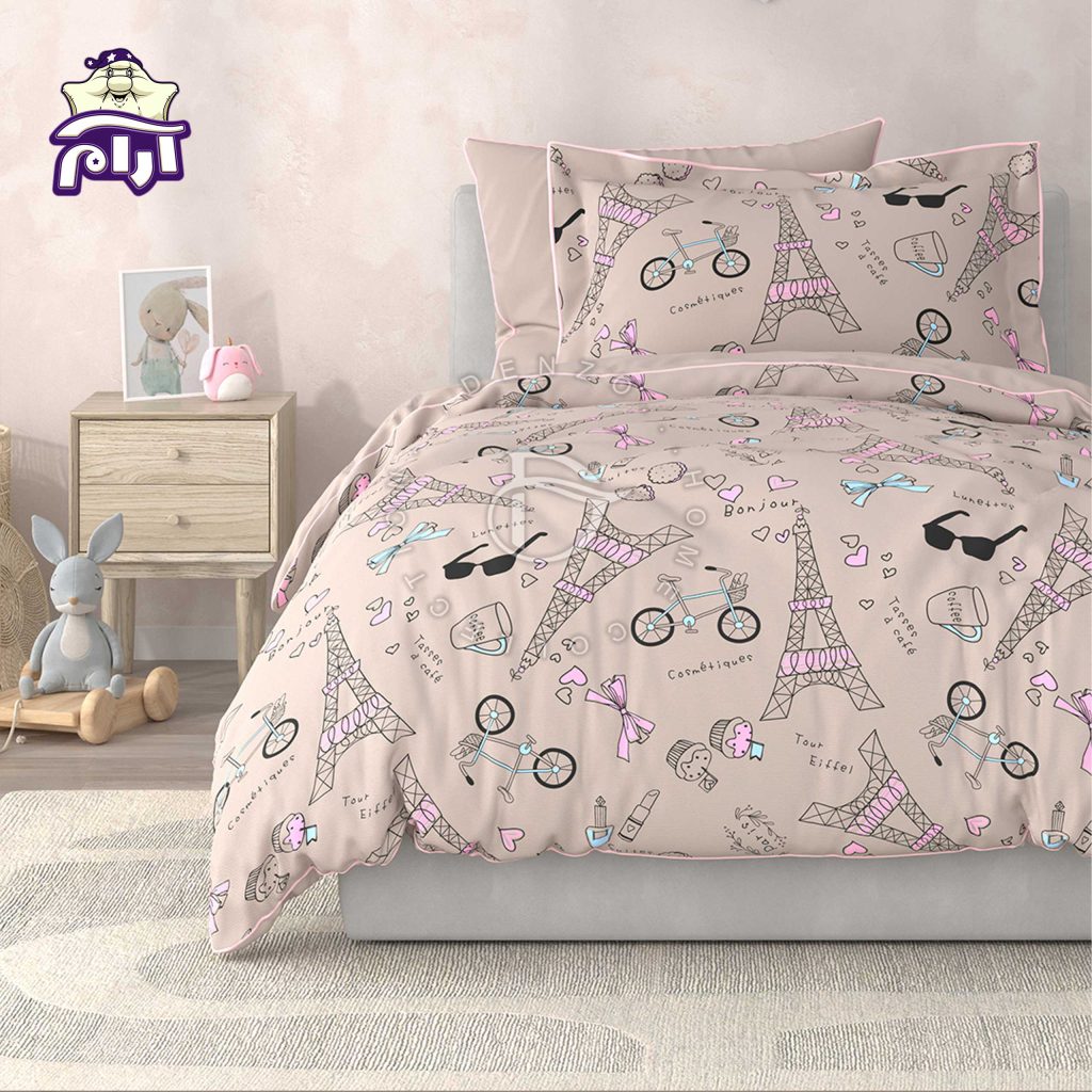 سرویس روتختی لحاف یک نفره دنزو 5 تکه کد 1008