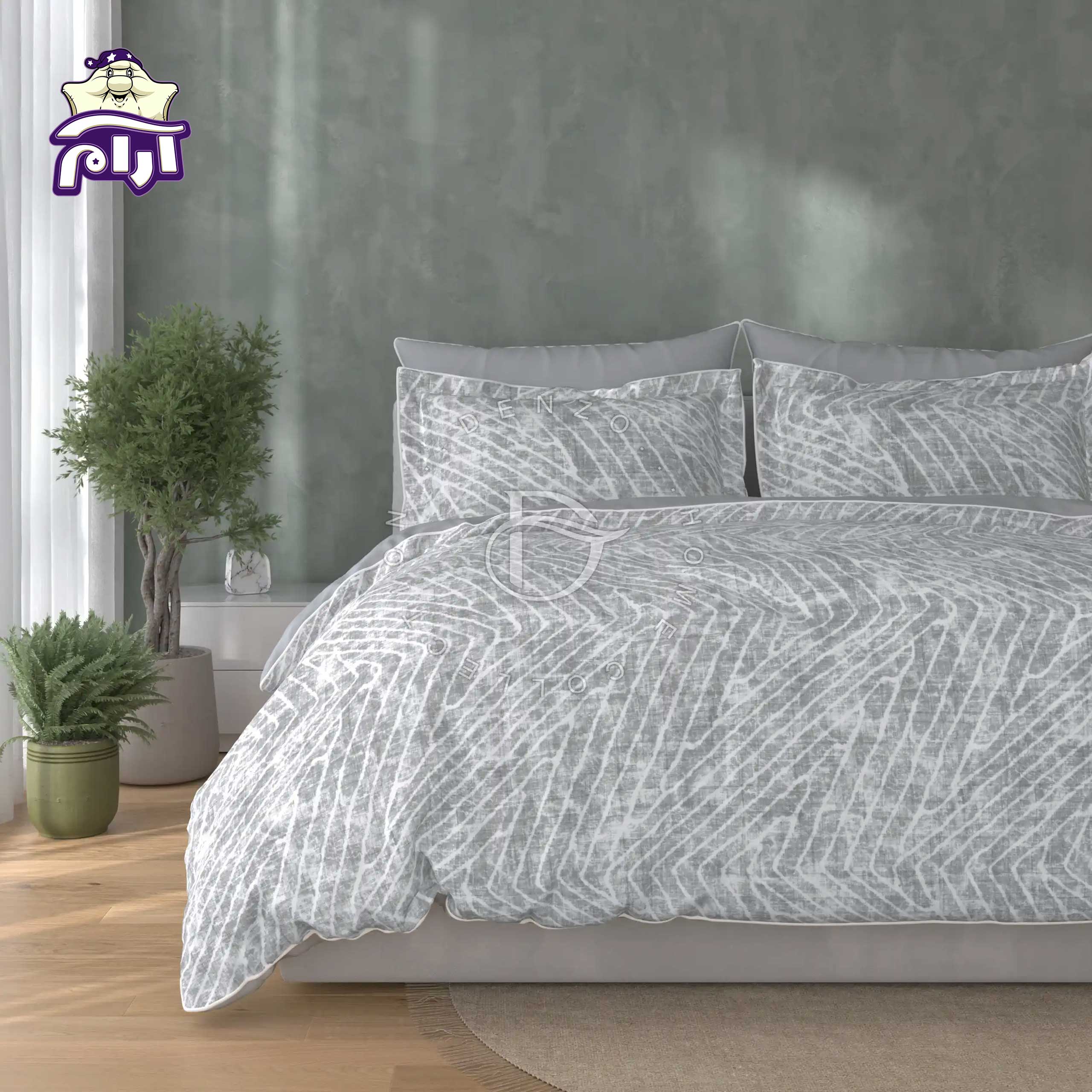 سرویس روتختی لحاف یک نفره دنزو 5 تکه کد 124