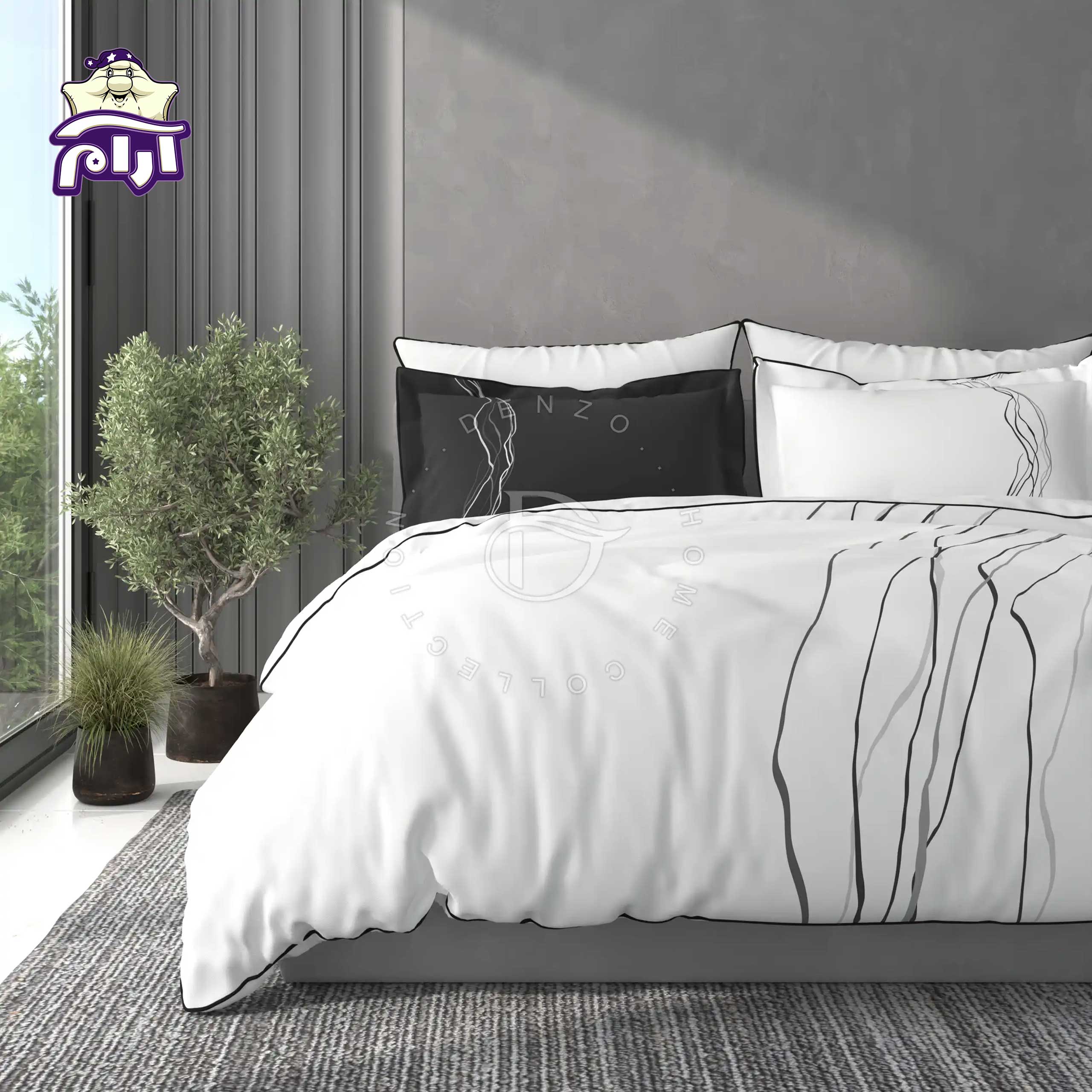 aramkhab.com-Denzo-bedspread-service-code-127-1 سرویس روتختی لحاف یک نفره دنزو 5 تکه کد 127
