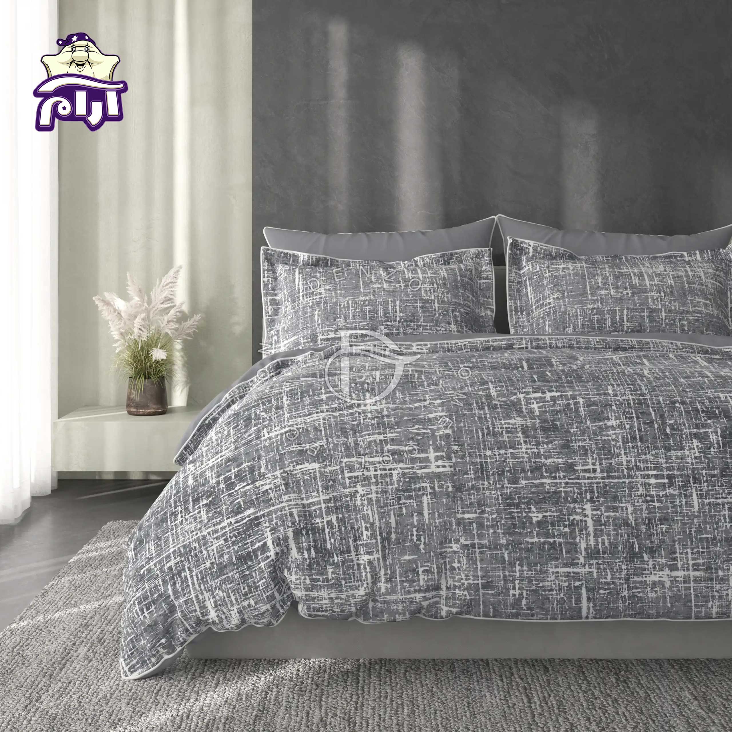 aramkhab.com-Denzo-bedspread-service-code-133-1 سرویس روتختی لحاف یک نفره دنزو 5 تکه کد 133