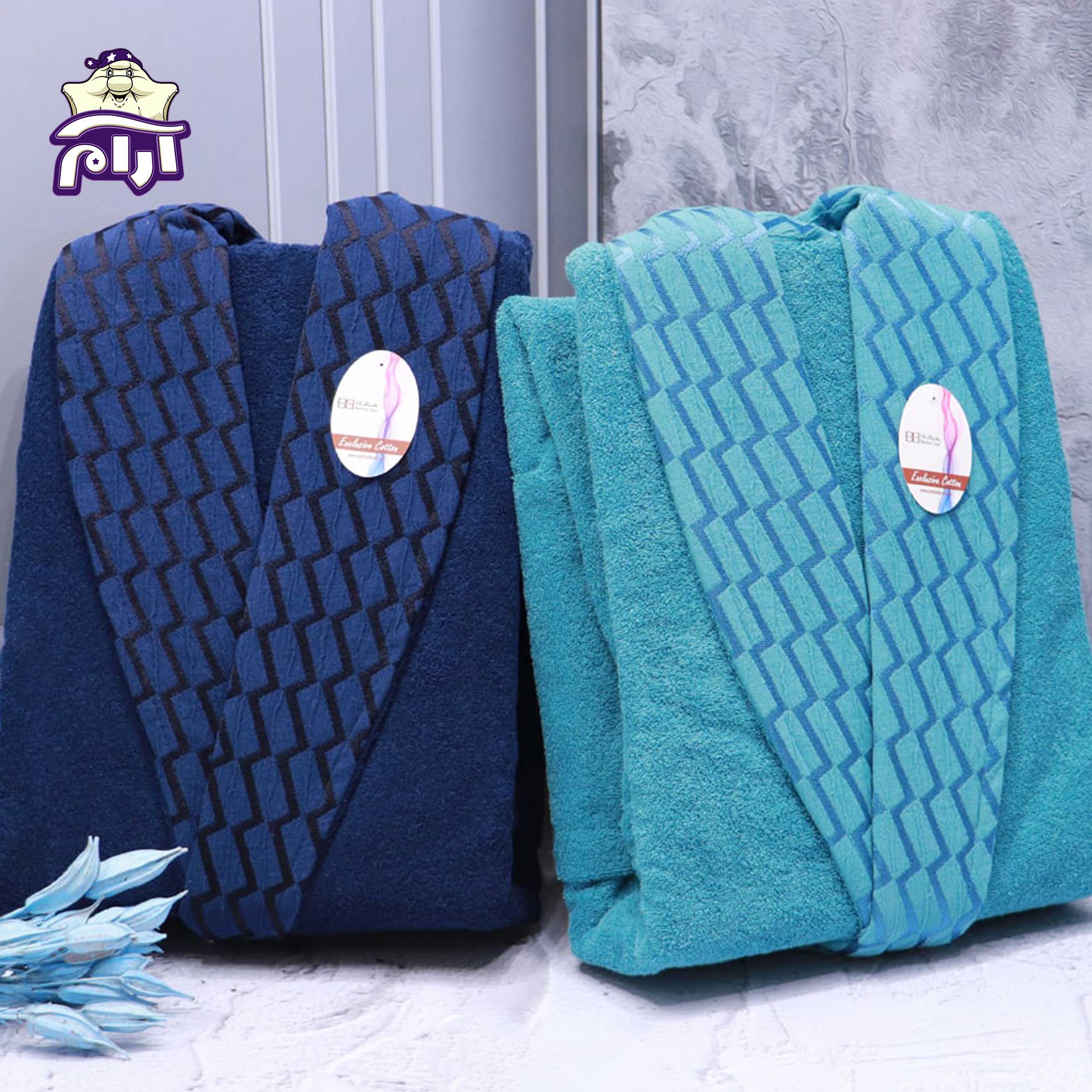 حوله پالتویی بهباف آذر XL مدل آرامیس