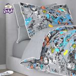 سرویس ملحفه یک نفره دنزو 4 تکه کد 1016 - Image 3