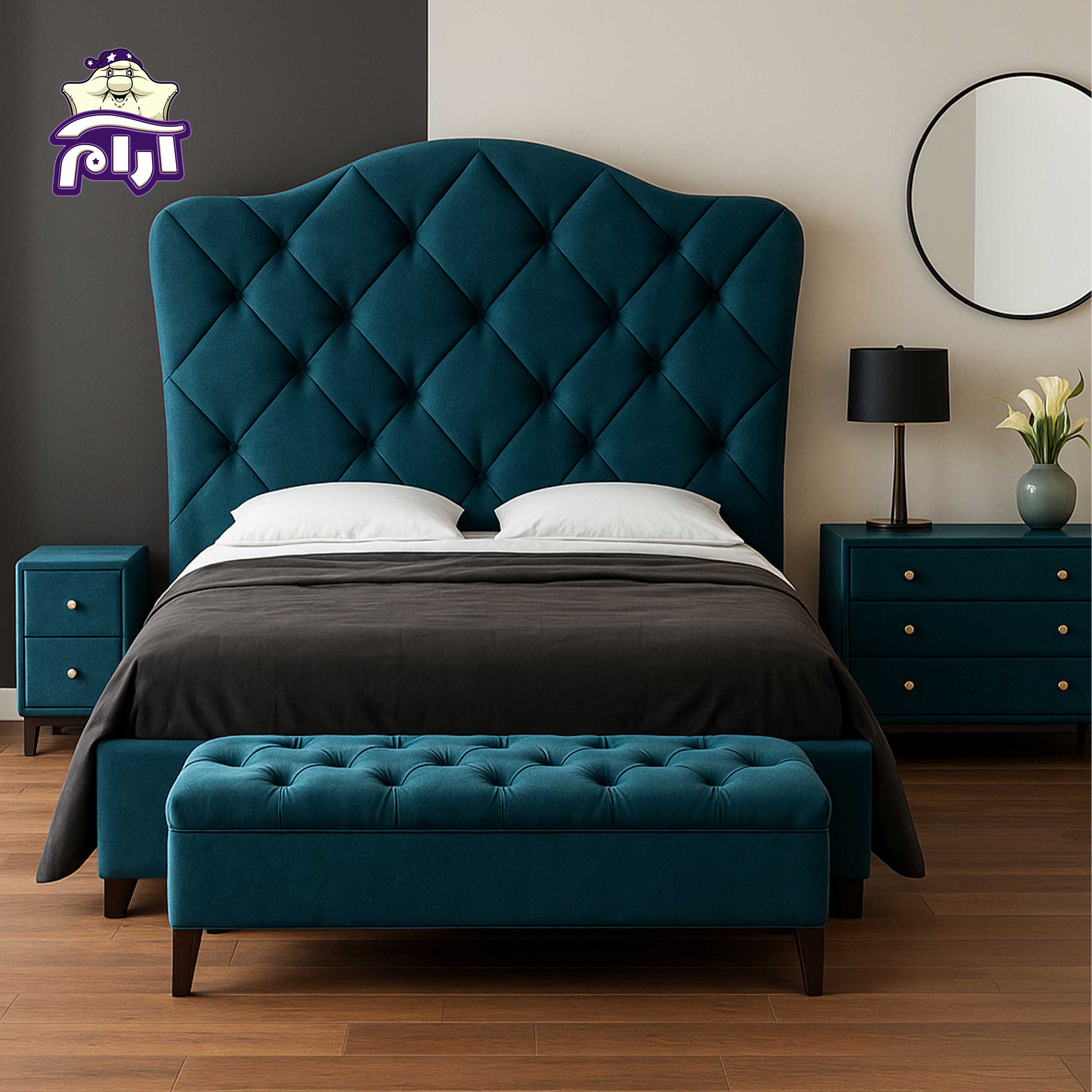 aramkhab.com-bedbox-luna-1 سرویس باکس تختخواب آرامن مدل لونا