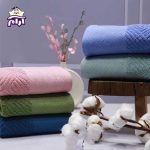 حوله دستی بهباف آذر مدل کارا سایز 80×40 سانتیمتر