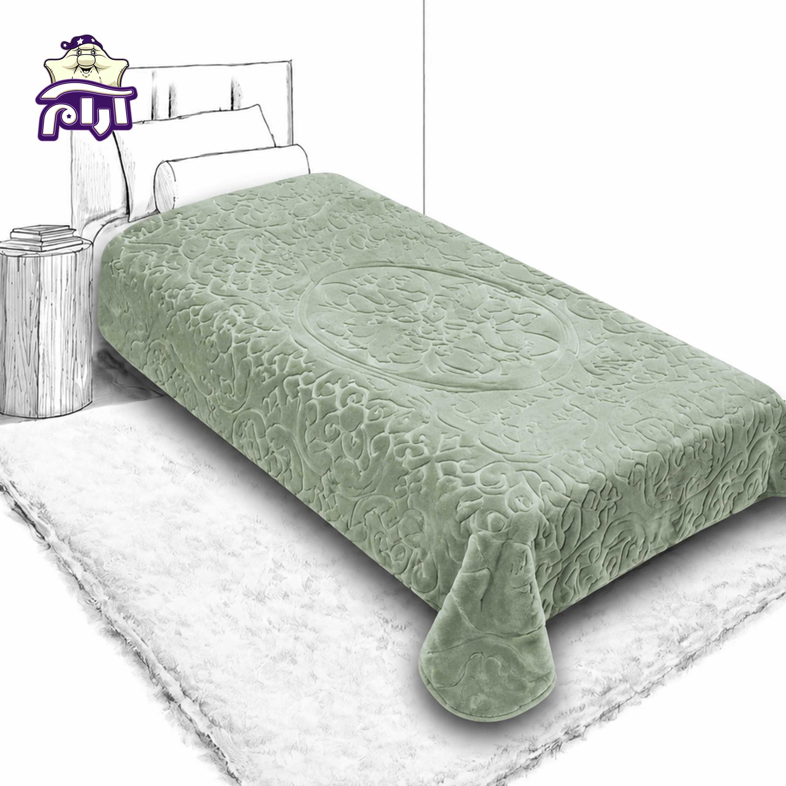 پتو گلبافت یک نفره برتر سدری 35028