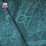 پتو گلبافت یک نفره برتر سبز آبی 60078 - Image 3