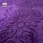 پتو گلبافت دو نفره برتر بنفش روشن 60092 - Image 2
