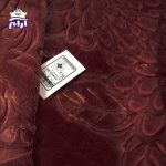 پتو گلبافت دو نفره برتر عنابی 60005 - Image 2
