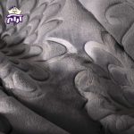 پتو گلبافت دو نفره برتر طوسی 35080 - Image 2