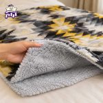 پتو یک نفره تدی شادیلون مدل کلاسیک زرد - Image 2