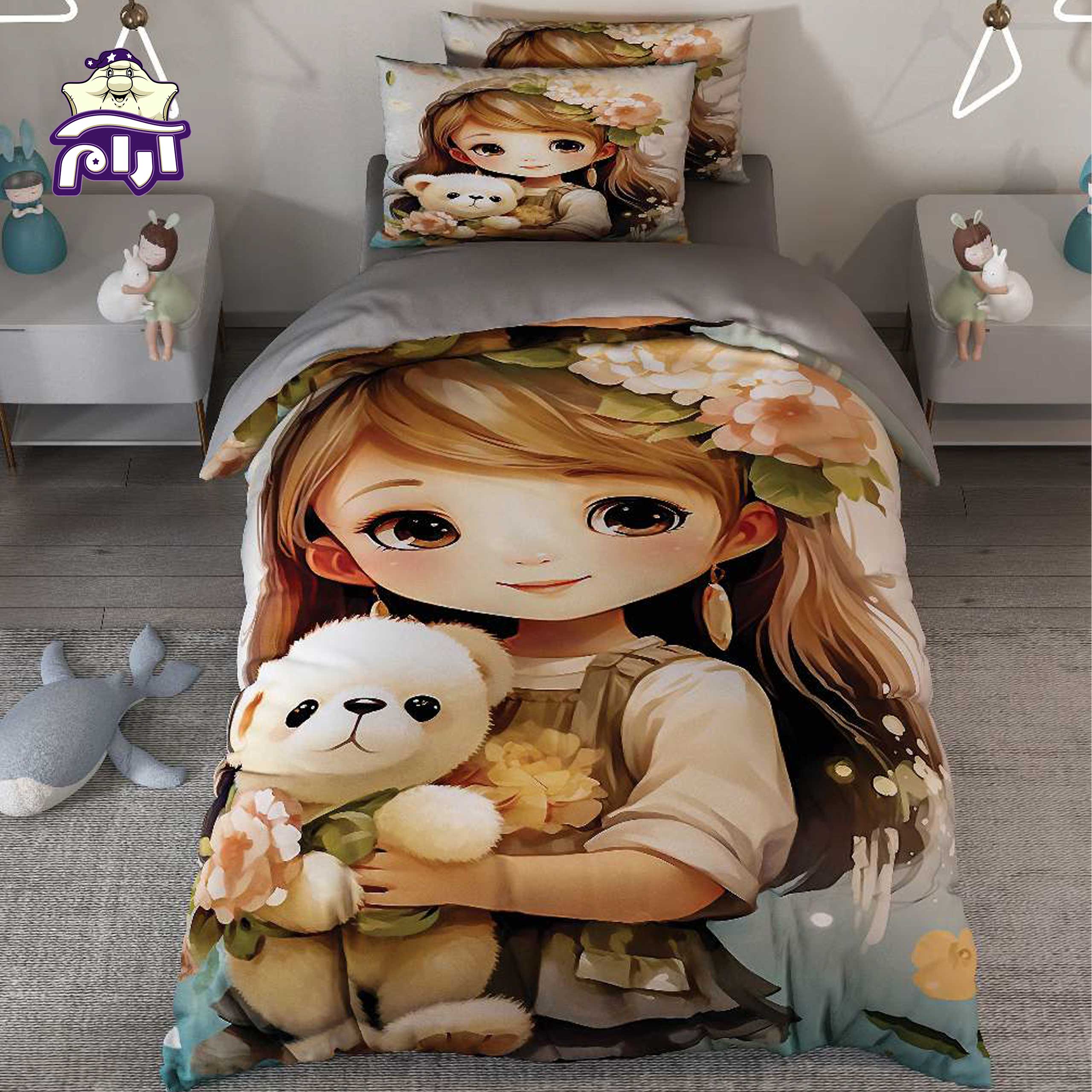 سرویس روتختی لحاف یک نفره کارینا 5 تکه کد 1098